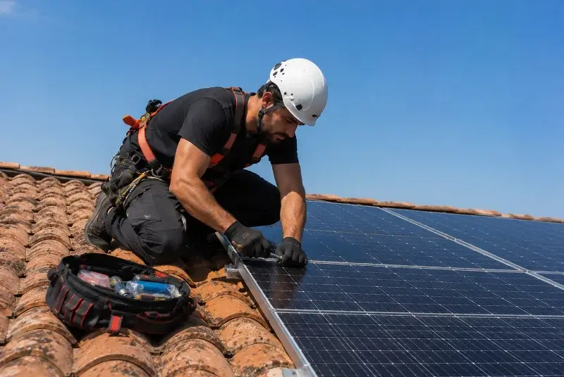 Maintenance et monitoring de panneaux solaires à Aurons