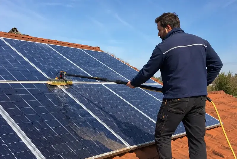Nettoyage et entretien de panneaux solaires à Aurons