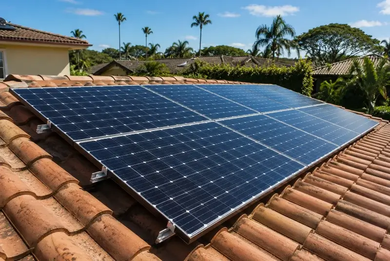 Installation de panneaux solaires à Aurons