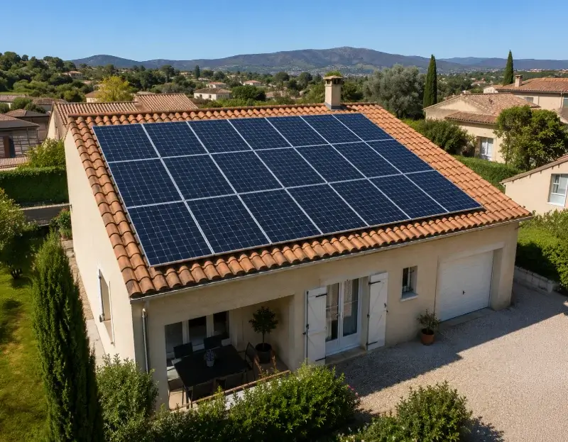 Prime à l'autoconsommation panneaux solaires Aurons — aide financière de l'État